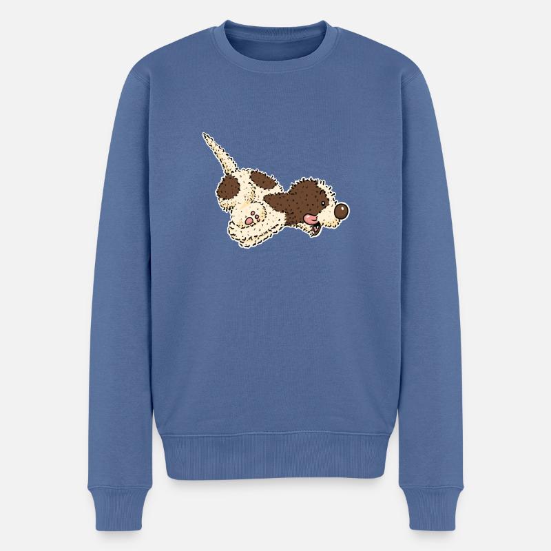 Pili1 1 - Pull Premium bio Homme - bleu pigeon