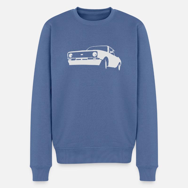 escort mk2 - Männer Premium Bio Pullover - Taubenblau