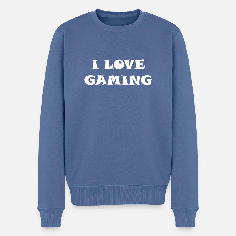 Jeu PC de jeu - Pull Premium bio Homme - bleu pigeon