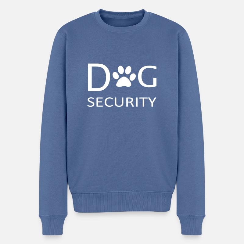 Dogsecurity - Männer Premium Bio Pullover - Taubenblau