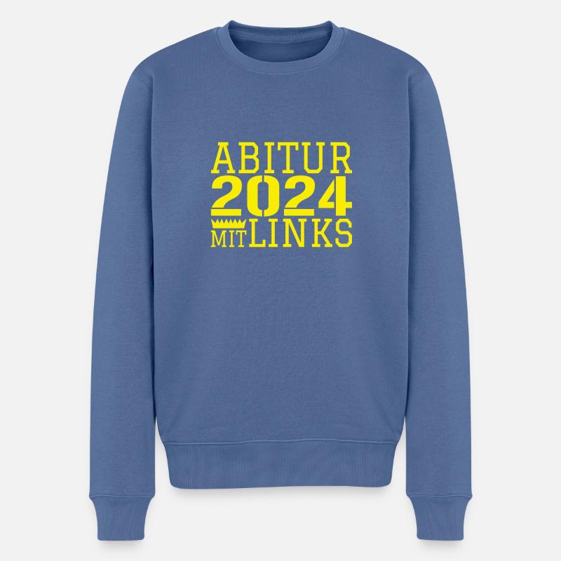 Abi Abitur - Männer Premium Bio Pullover - Taubenblau