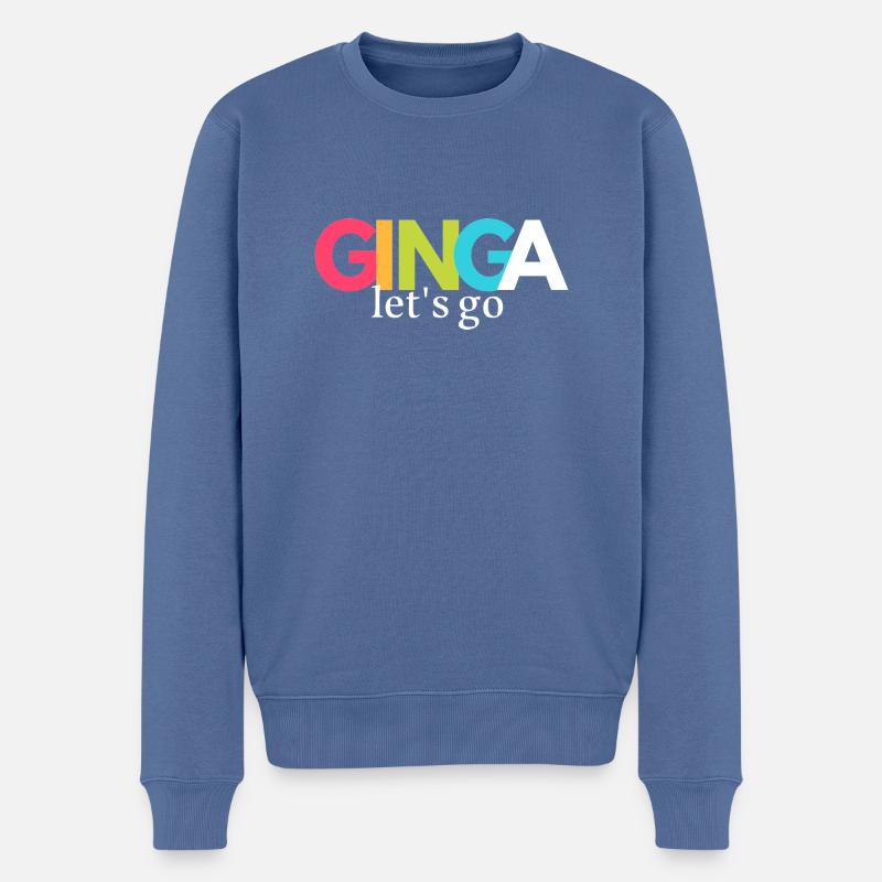 Capoeira Let’s Go Ginga - Pull Premium bio Homme - bleu pigeon