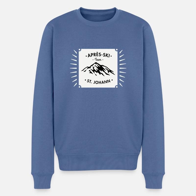 Après-Ski St. Johann - Pull Premium bio Homme - bleu pigeon