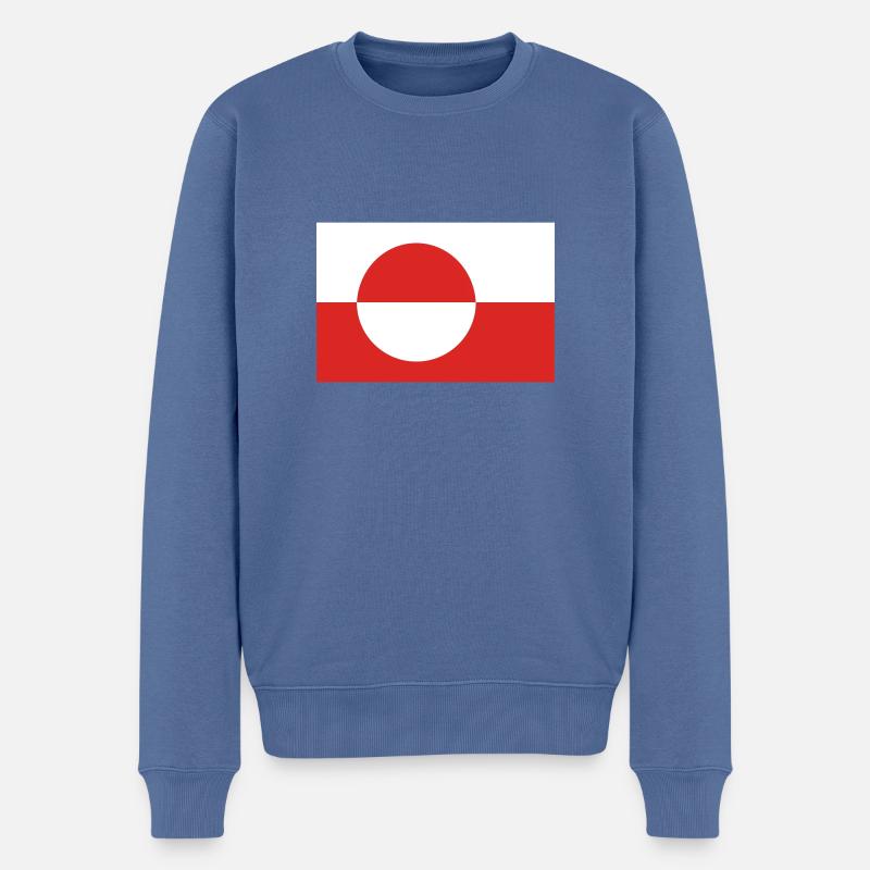 Grönland - Männer Premium Bio Pullover - Taubenblau