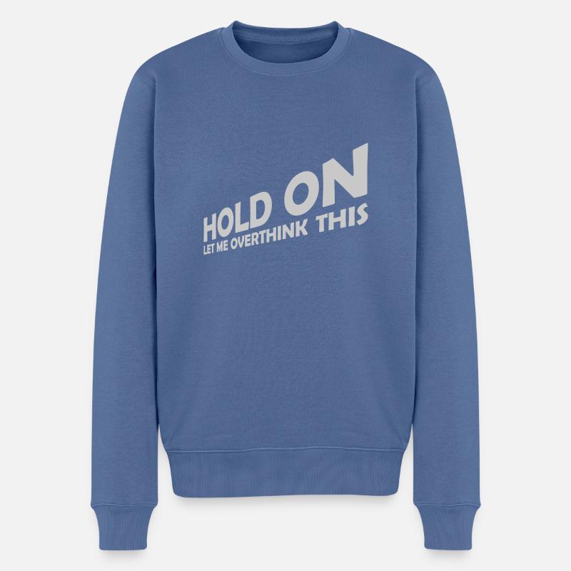 Permettez-moi d’exagérer - Pull Premium bio Homme - bleu pigeon