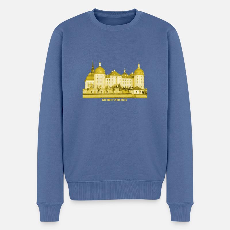 Moritzburg Dresden Sachsen Jagdschloss König Augus - Männer Premium Bio Pullover - Taubenblau