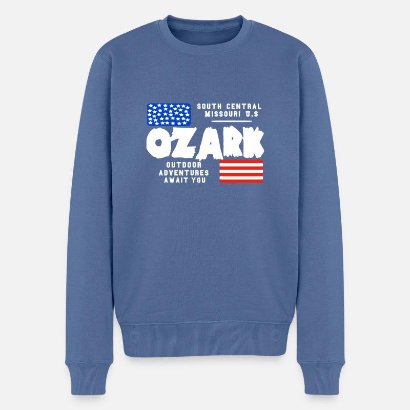 Missouri Ozark - Pull Premium bio Homme - bleu pigeon