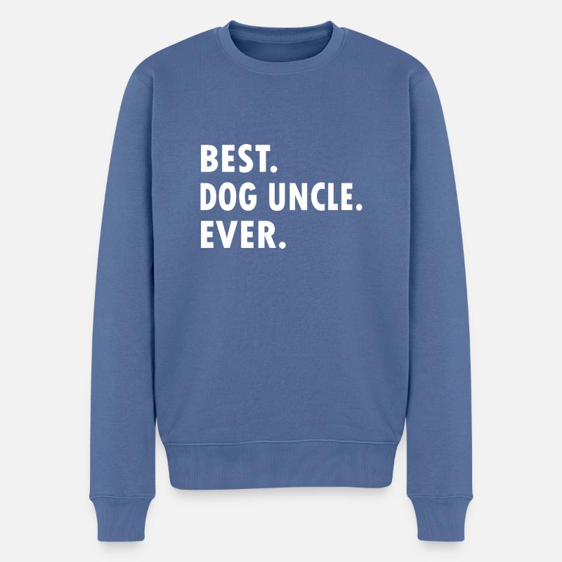 Dog Hund - Männer Premium Bio Pullover - Taubenblau