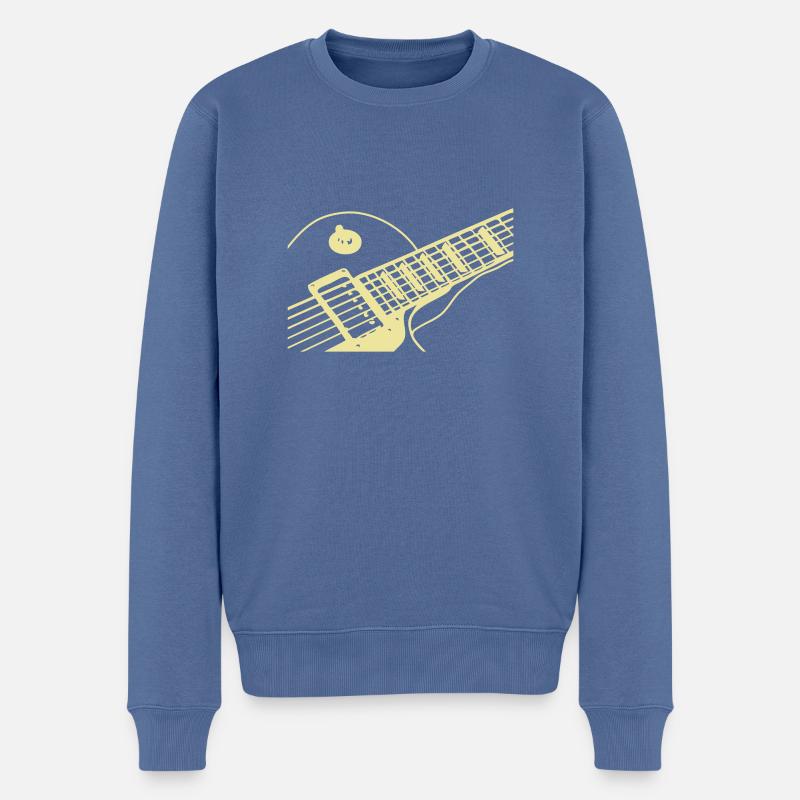 Paula - Männer Premium Bio Pullover - Taubenblau