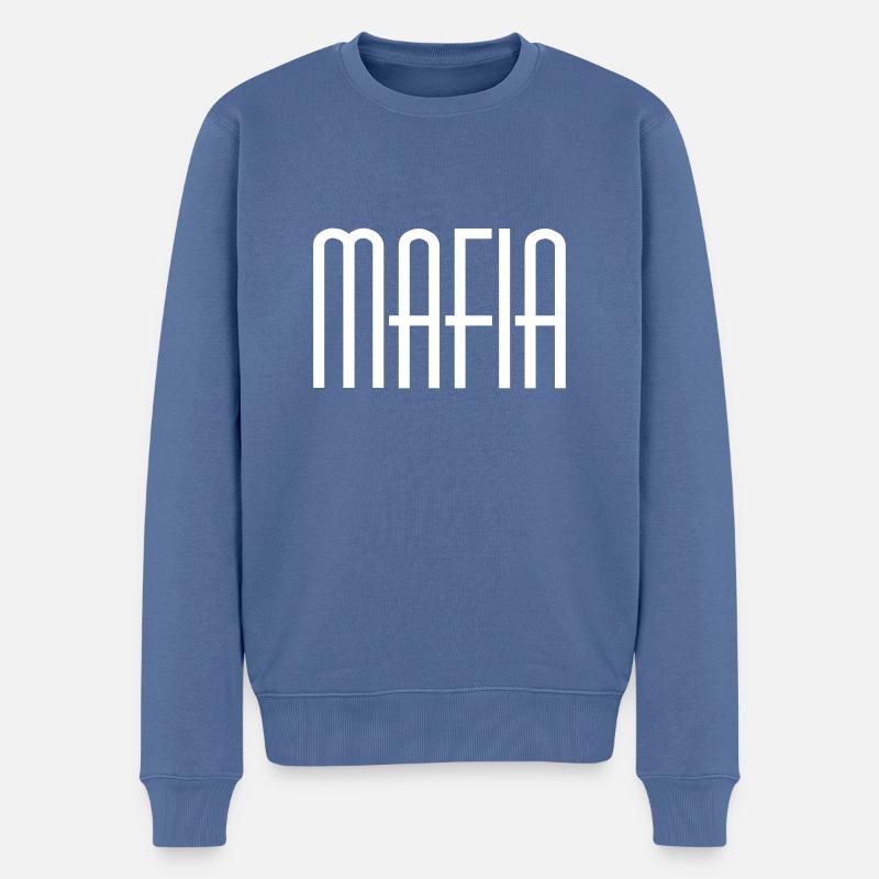 Mafia - Männer Premium Bio Pullover - Taubenblau