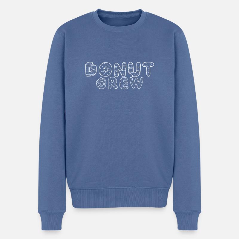 Équipage de beignets - Pull Premium bio Homme - bleu pigeon