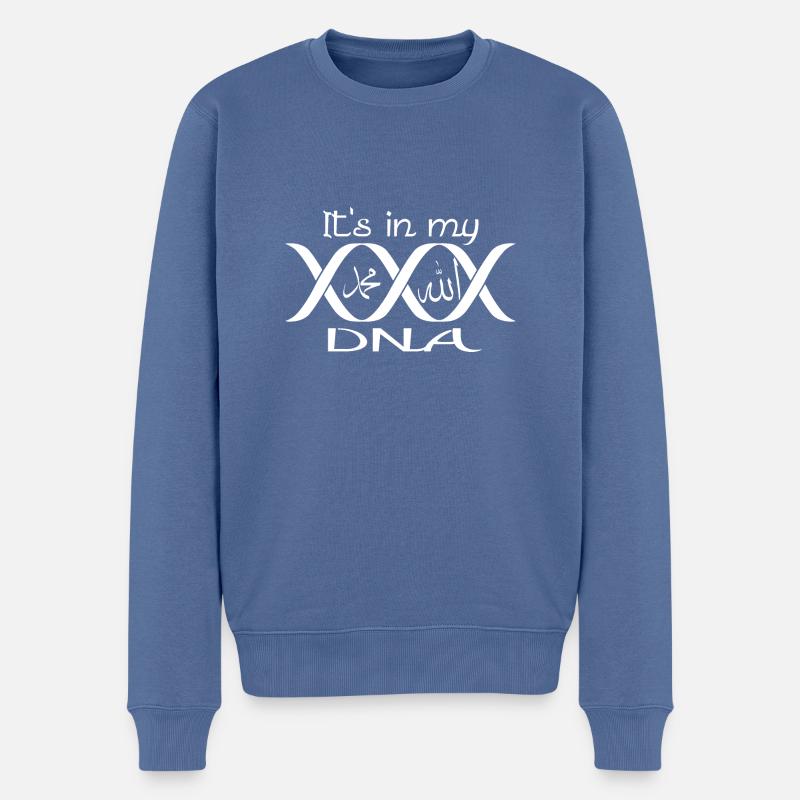 It's in my DNA - Männer Premium Bio Pullover - Taubenblau