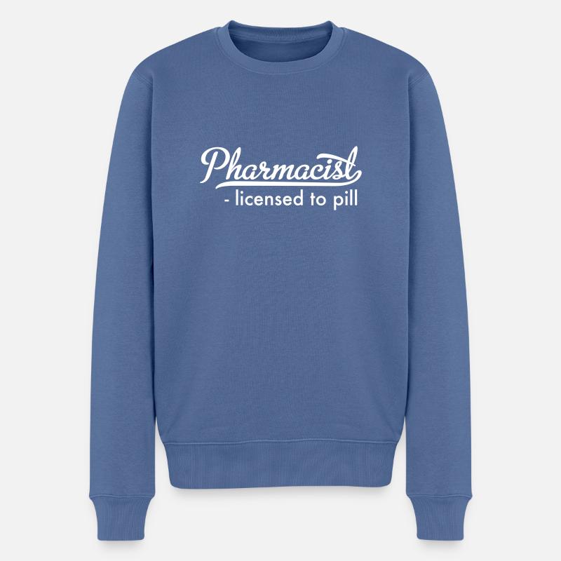 Apotheker - Männer Premium Bio Pullover - Taubenblau