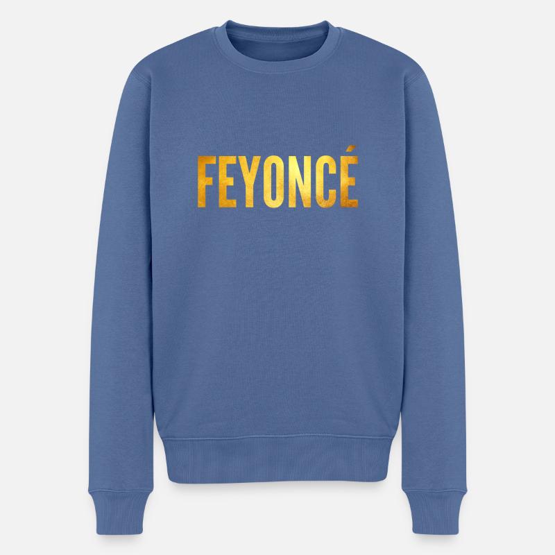 Feyonce - Pull Premium bio Homme - bleu pigeon