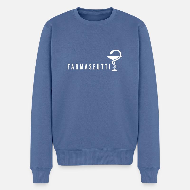 Apotheker - Männer Premium Bio Pullover - Taubenblau