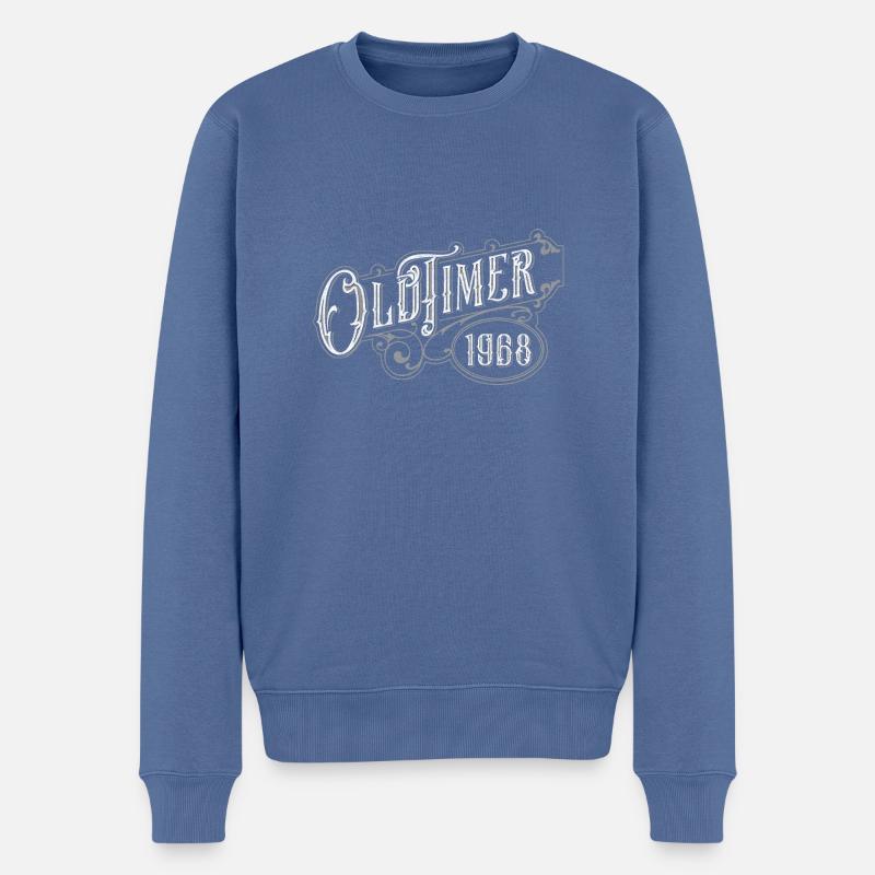 Oldtimer - Männer Premium Bio Pullover - Taubenblau