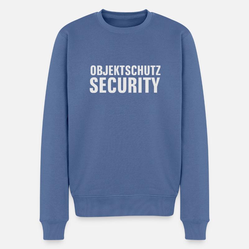 Ordnungsdienst, Security, Objektschutz - Männer Premium Bio Pullover - Taubenblau