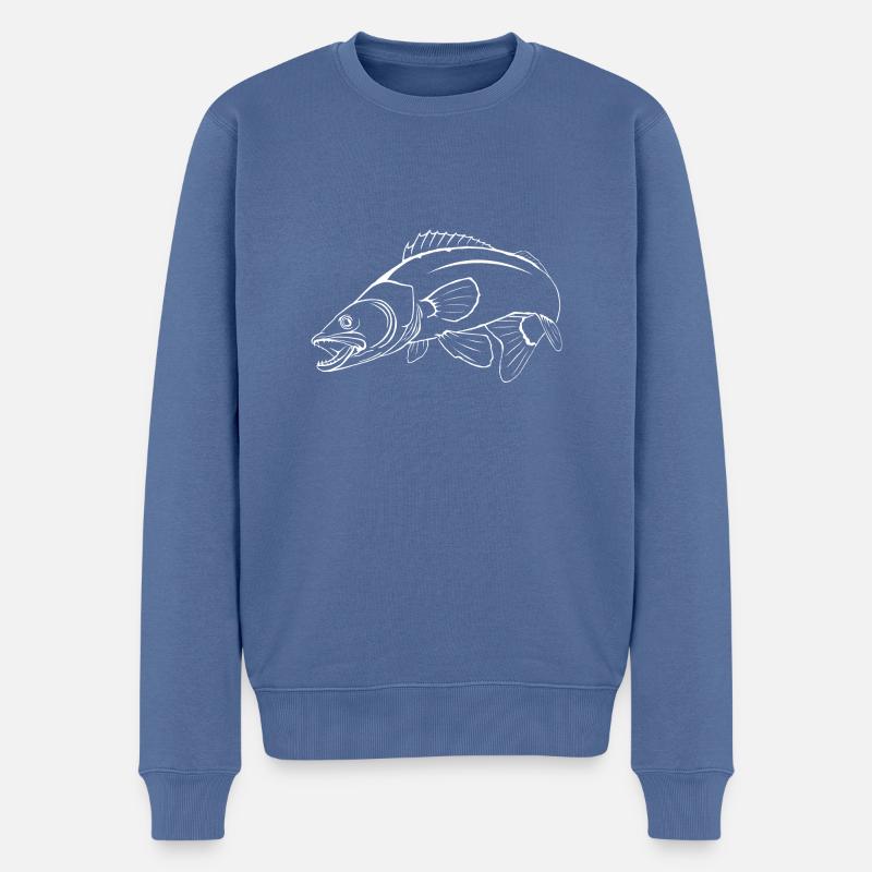 Zander 2 - Pull Premium bio Homme - bleu pigeon