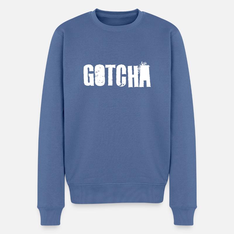 Gotcha - Pull Premium bio Homme - bleu pigeon