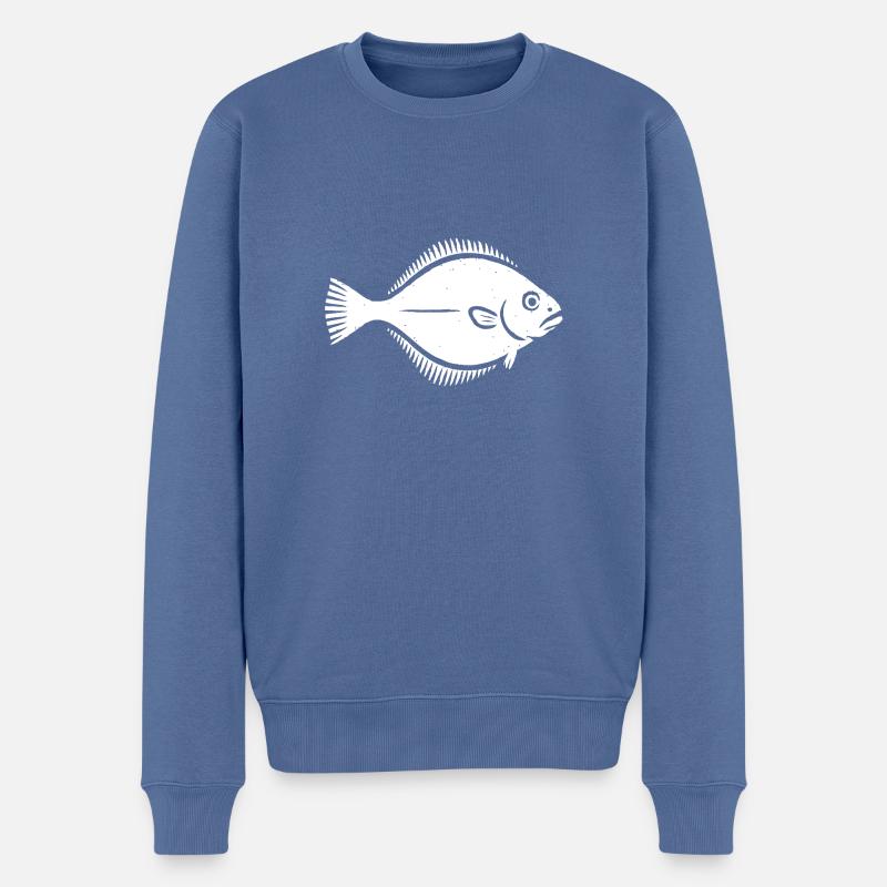 Plie - Pull Premium bio Homme - bleu pigeon