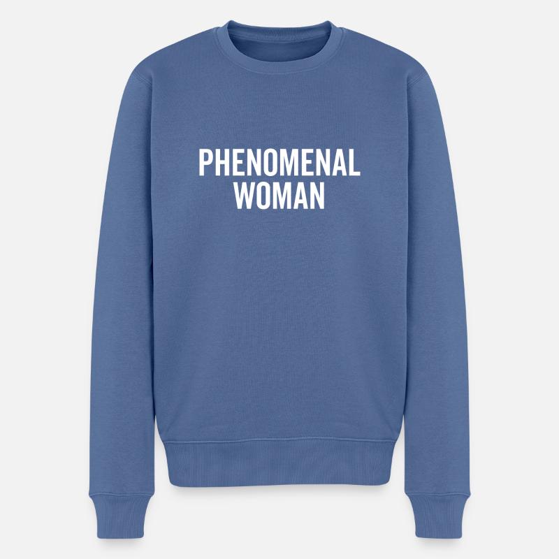 Femme phénoménale - Pull Premium bio Homme - bleu pigeon