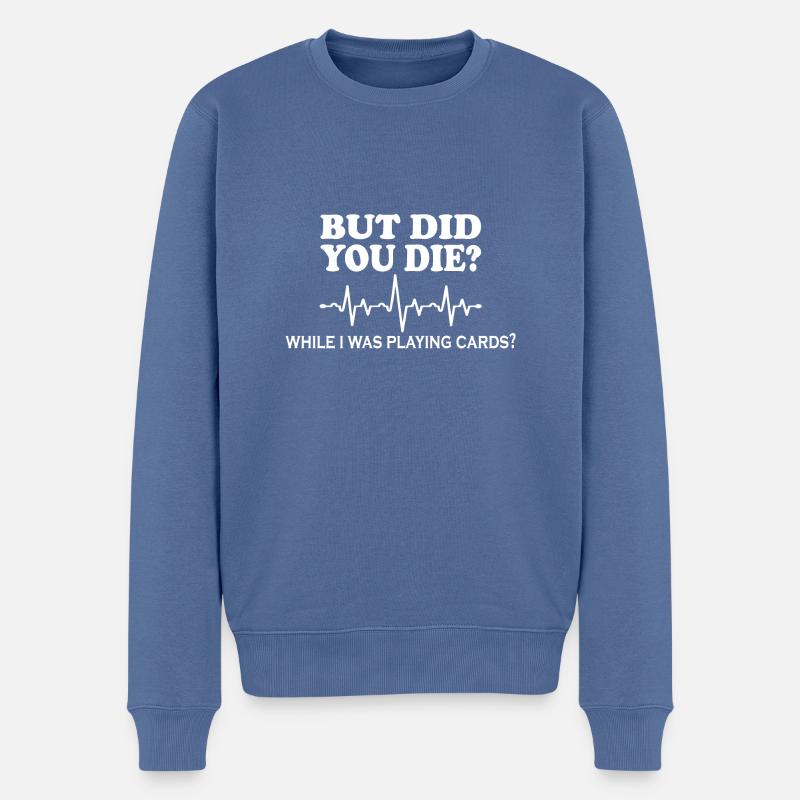 Nurse Krankenschwester Doctor - Männer Premium Bio Pullover - Taubenblau
