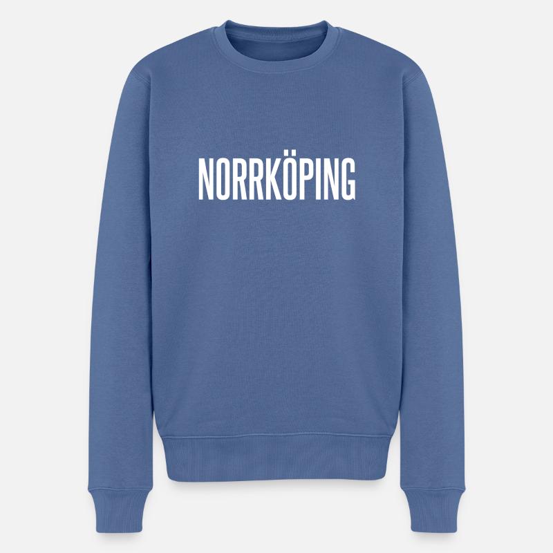 Norrköping - Männer Premium Bio Pullover - Taubenblau