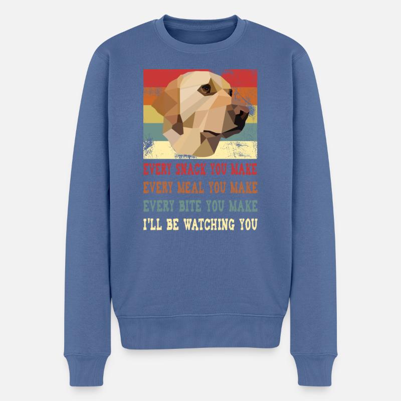 Every snack you make every meal you make I'll be - Männer Premium Bio Pullover - Taubenblau