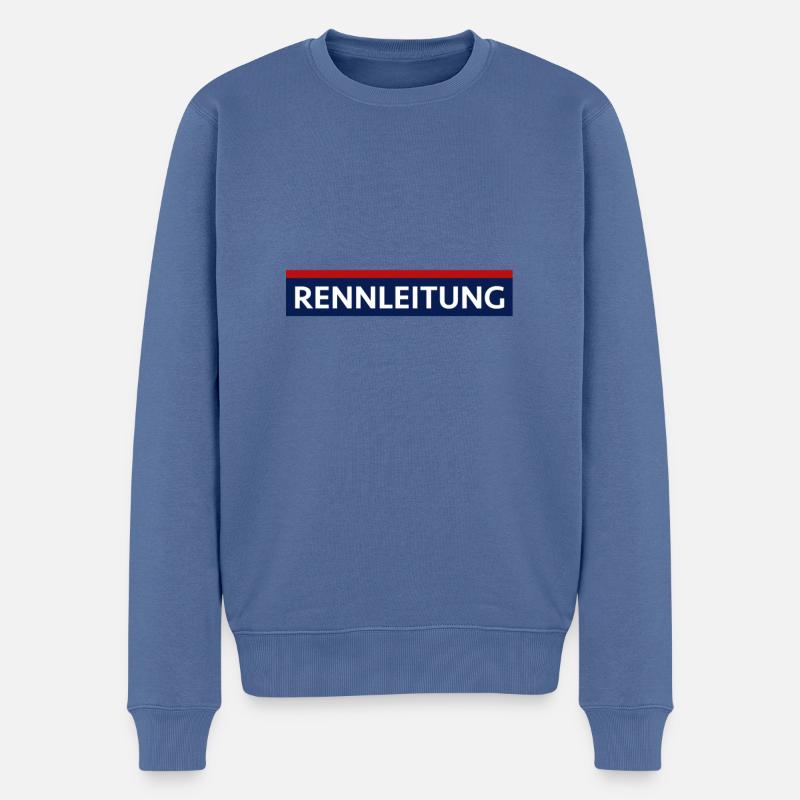Rennleitung - Männer Premium Bio Pullover - Taubenblau