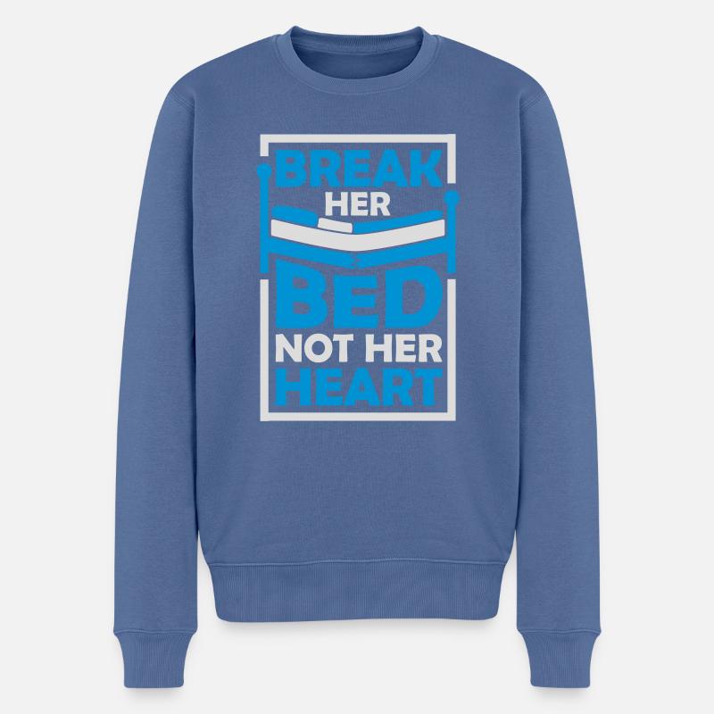 Briser sa citation de lit - Pull Premium bio Homme - bleu pigeon