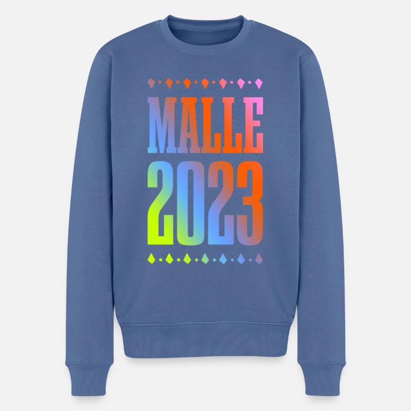 Malle 2023 - Pull Premium bio Homme - bleu pigeon