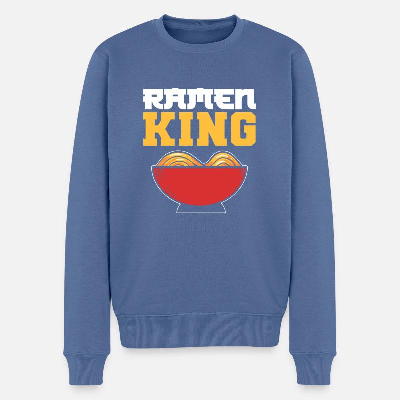 Ramen King japanisch Gift - Männer Premium Bio Pullover - Taubenblau