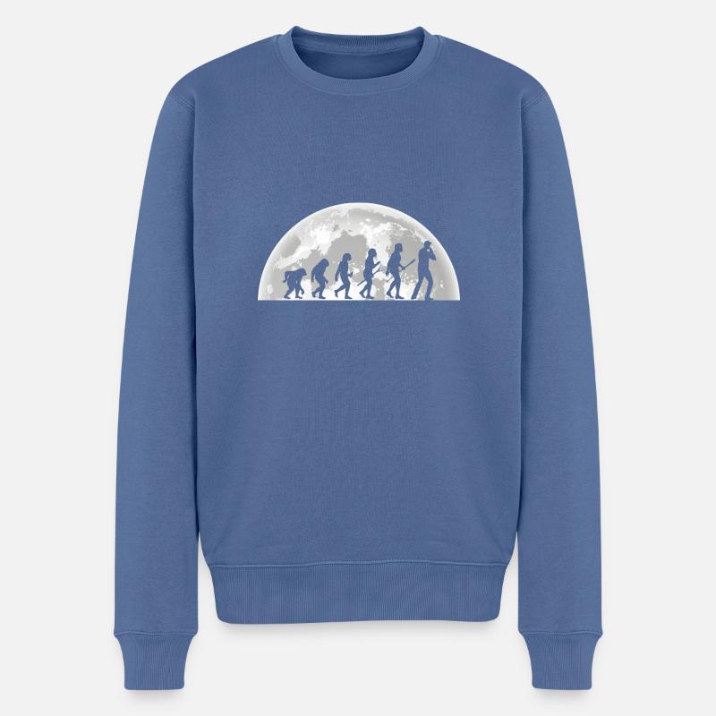 Harmonica Evolution Harmonica - Pull Premium bio Homme - bleu pigeon