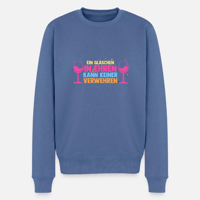 Costume de carnaval Carnaval - Pull Premium bio Homme - bleu pigeon