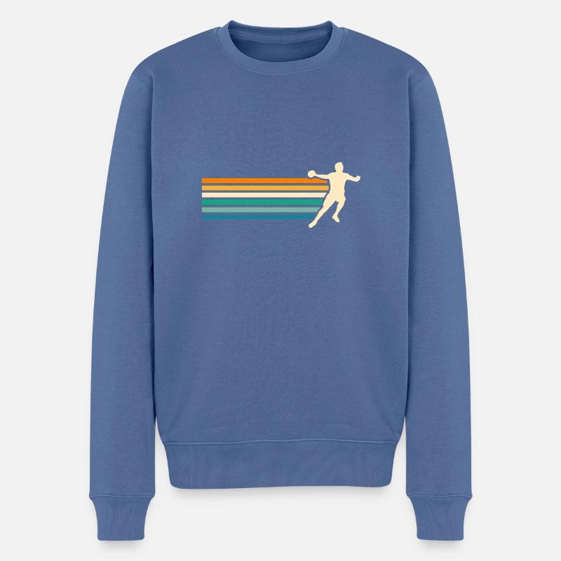 Joueurs de handball Handball - Pull Premium bio Homme - bleu pigeon
