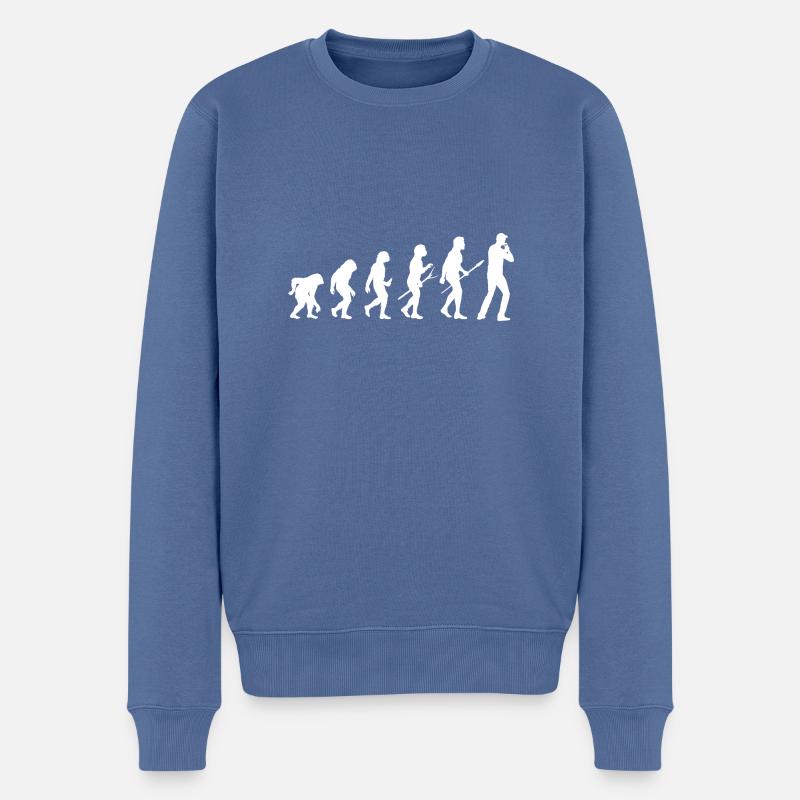 Harmonica Evolution Harmonica - Pull Premium bio Homme - bleu pigeon