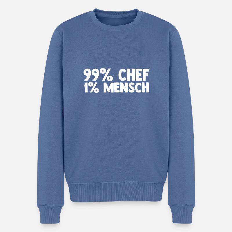 Chef d’équipe Farewell - Pull Premium bio Homme - bleu pigeon