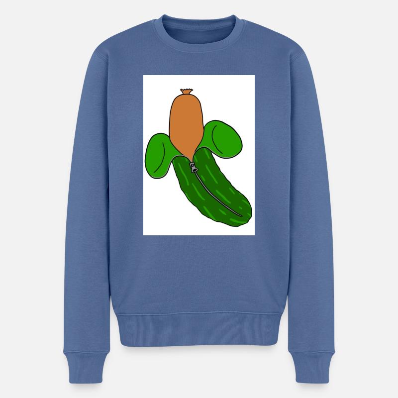 Danny, la saucisse déguisée - Pull Premium bio Homme - bleu pigeon