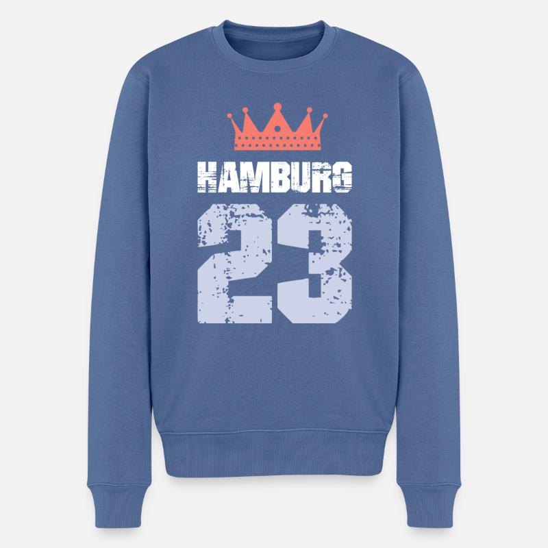 Hambourg 23 Maillot 2023 - Pull Premium bio Homme - bleu pigeon