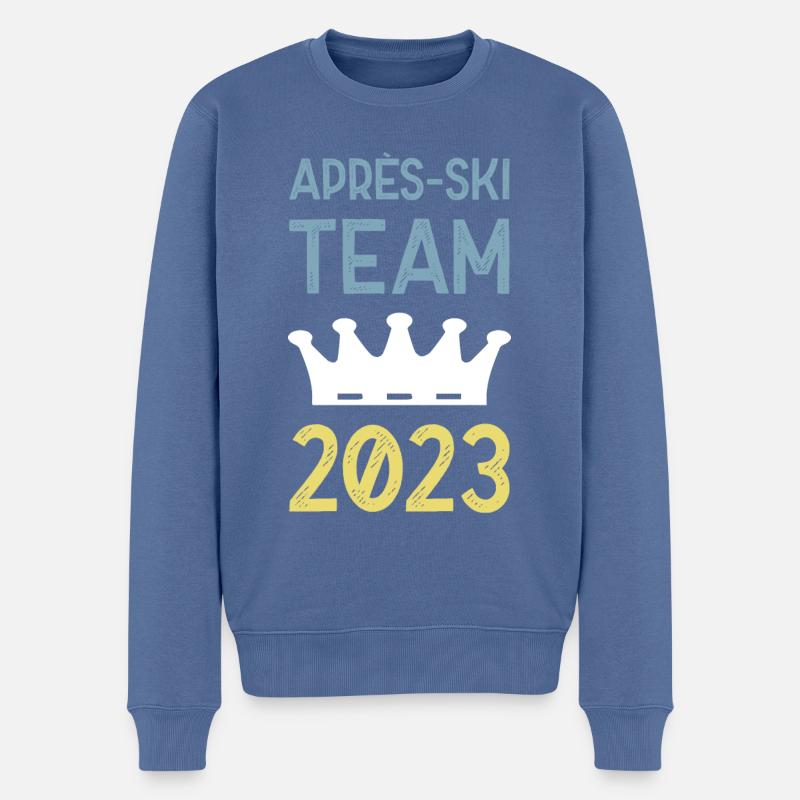 Après-ski 2023 Krone - Pull Premium bio Homme - bleu pigeon