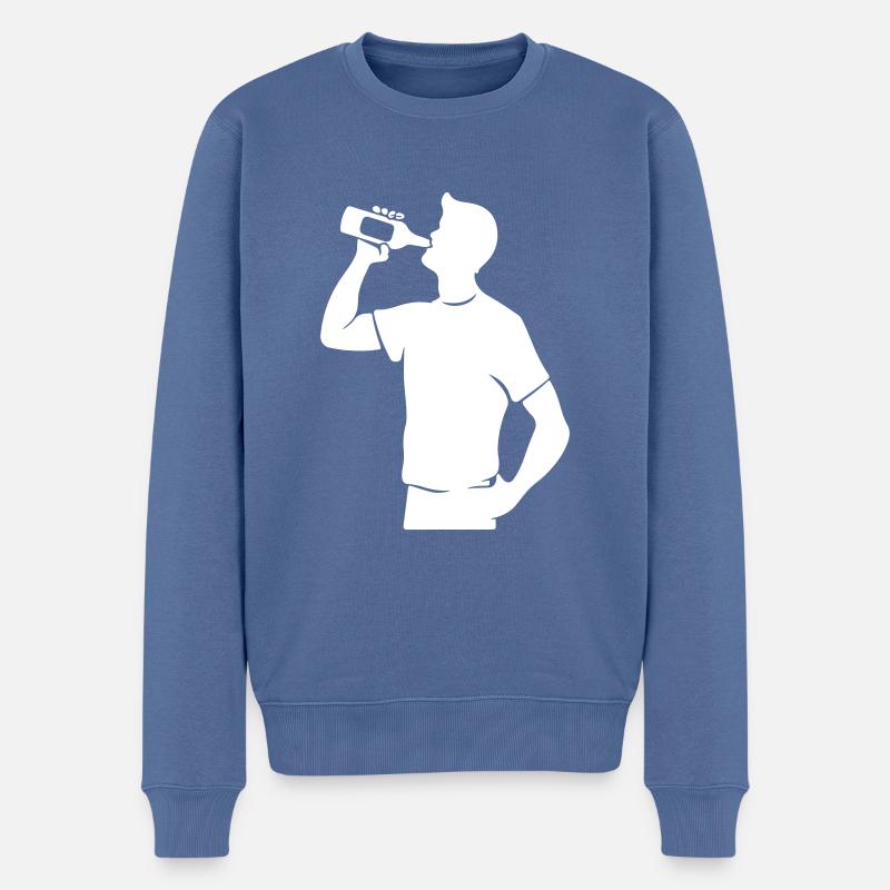 Drinking Party - Männer Premium Bio Pullover - Taubenblau