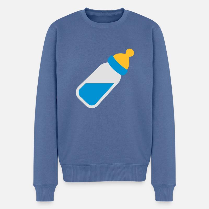 Baby - Männer Premium Bio Pullover - Taubenblau