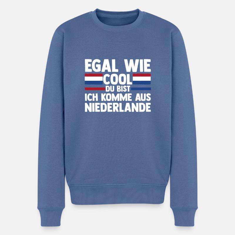 Pays-Bas Pays-Bas Pays-Bas - Pull Premium bio Homme - bleu pigeon