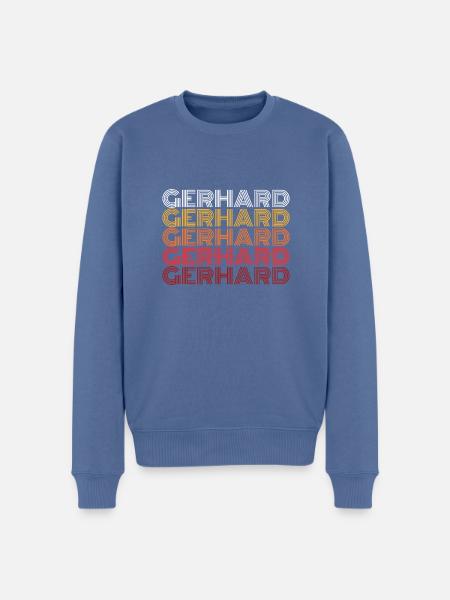 Gerhard - Pull Premium bio Homme - bleu pigeon