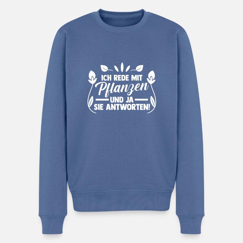 Gärtner Hobbygärtner Garten - Männer Premium Bio Pullover - Taubenblau