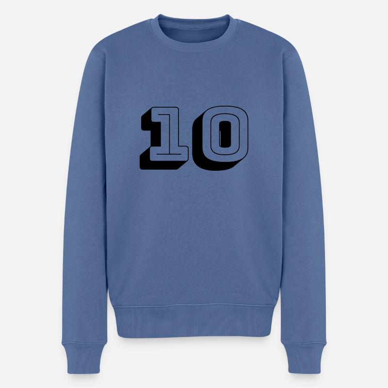 10 - Pull Premium bio Homme - bleu pigeon