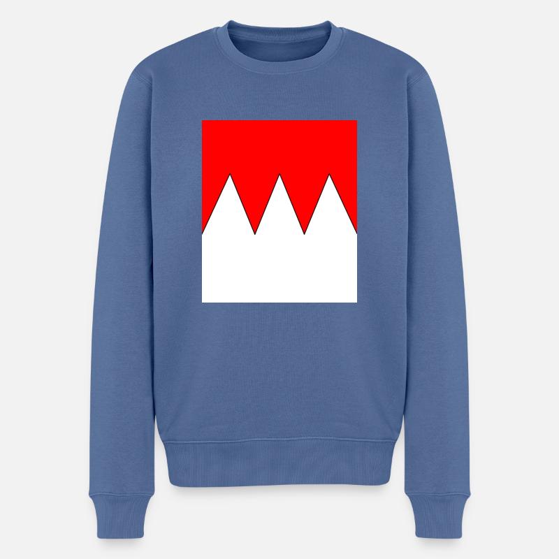 Frankenrechen - Männer Premium Bio Pullover - Taubenblau