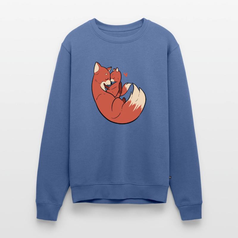 Fox Cuddle Freund oder Freundin Geschenk Männer Premium Bio Pullover