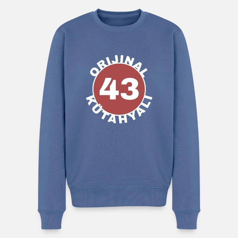 Kütahya - Pull Premium bio Homme - bleu pigeon