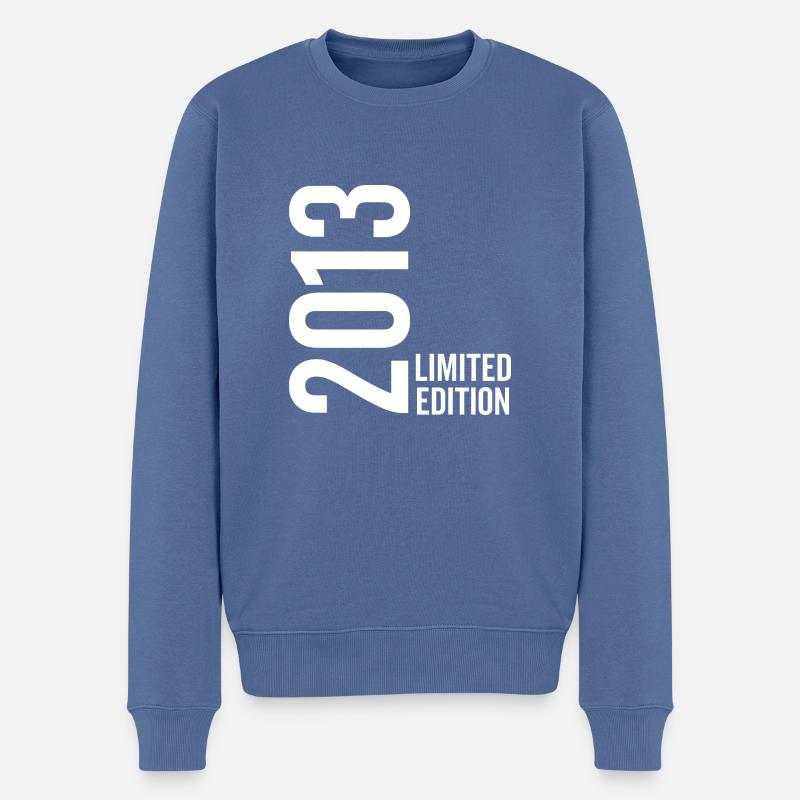 Édition limitée 2013 - Pull Premium bio Homme - bleu pigeon
